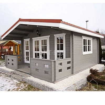 Drewniany domek letniskowy Ania 20 + 7 m2
