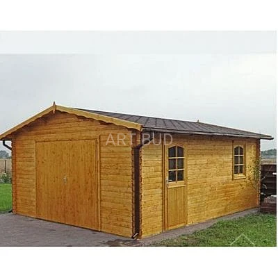 Drewniany garaż jednostanowiskowy B 24,7 m2