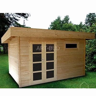 Drewniany domek z płaskim dachem 9,3 m2 Oriental 3