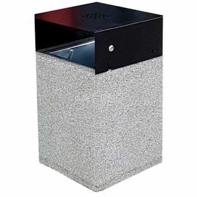 Kosz betonowy z daszkiem 40 litrów 