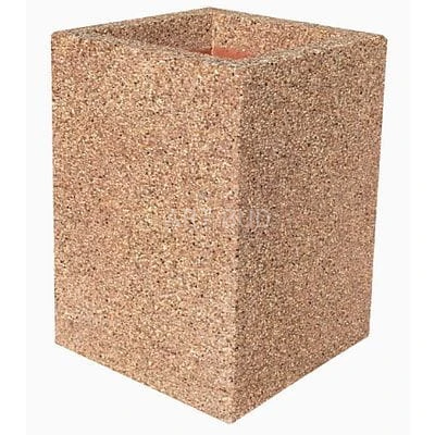 Donica z betonu płukanego prostokątna 65 x 65 x 90 cm