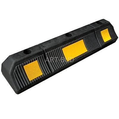 Separator parkingowy osobny pojedynczy gumowy z odblaskiem