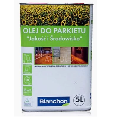 Olej do parkietu “Jakość i Środowisko”  5 litrów Blanchon