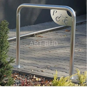 Stojak rowerowy U-15 owalny z tabliczką "parking"