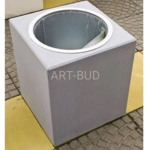 Kosz uliczny "WEGA" Deco z betonu architektonicznego 30 litrów