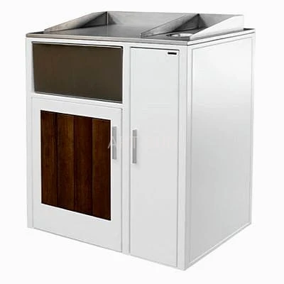 Kosz na odpadki gastronomiczny Gastro 120XL stalowy ocynkowany malowany