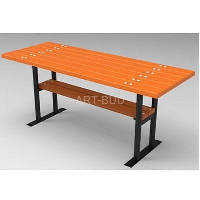 Stół miejski Spartan drewniano stalowy długość 170 cm