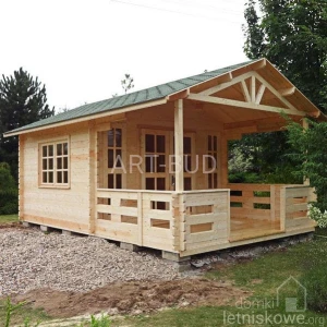 Drewniany domek letniskowy Igor I  12 + 5,2 m2