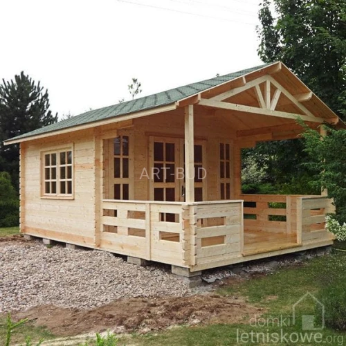 Drewniany domek letniskowy Igor I  12 + 5,2 m2