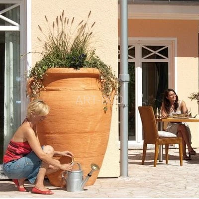 Zbiornik ozdobny na  wodę deszczową 250 l amfora Vilaine 