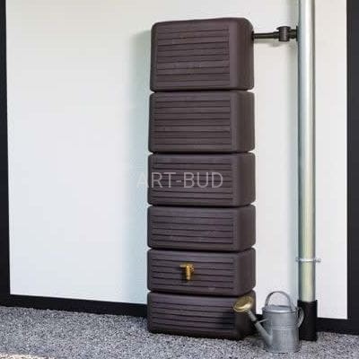 Zbiornik na wodę deszczową dekoracyjny 300 l Seine drewno 