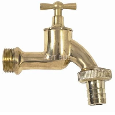 Zawór spustowy z mosiądzu 3/4'' do zbiorników na wodę deszczową z przyłączem i bez 