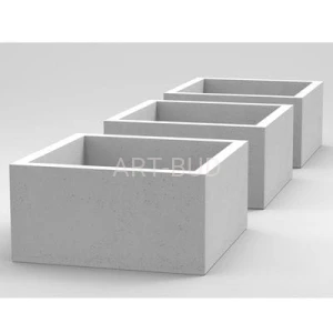 Donica kwadratowa z betonu architektonicznego Raca deco