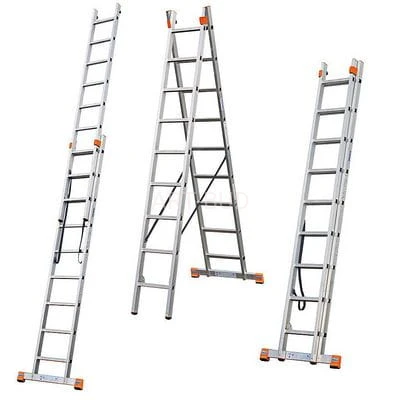 Drabina  Dubilo Monto Krause rozstawno-przystawna wys. robocza 5.25 lub 6.85 m