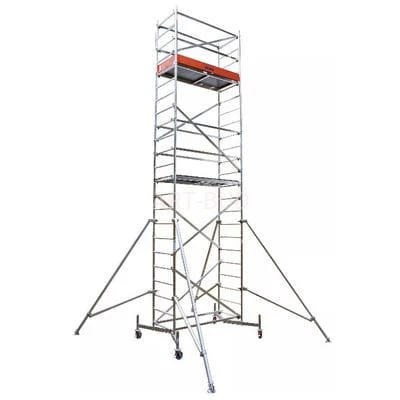 Aluminiowe rusztowanie jezdne ClimTec  Krause  wysokość robocza do 7 m