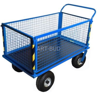 Wózek  magazynowy zabudowany siatką Stach IV 