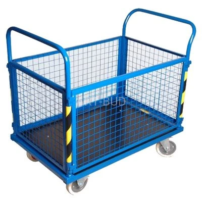 Wózek  transportowy zabudowany siatką Romek II