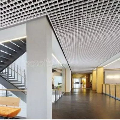 Sufit rastrowy metalowy H40 podwieszany