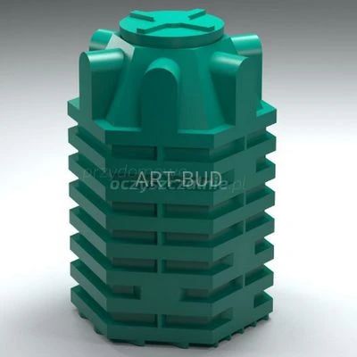 Oczyszczalnia przydomowa zbiornik z drenażem VERTE-S 1800 litrów PAKIET 