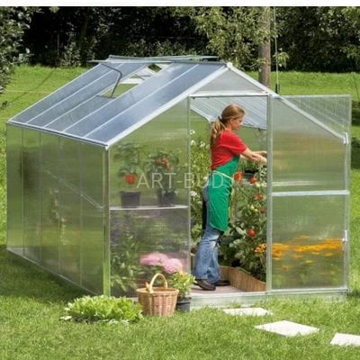 Szklarnia ogrodowa aluminiowa 8.5 m2 poliwęglan Gartentec  F5  2.3 m x 3.73 m   Gutta