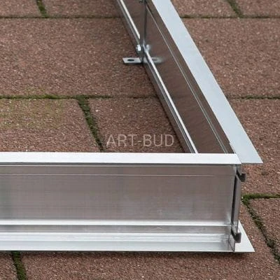 Fundament aluminiowy do szklarni Gartentec typu F2 F3 F4 F5 F6  Gutta