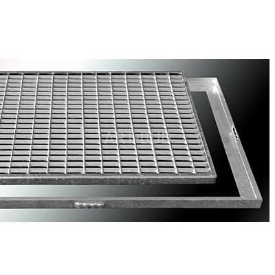 Wycieraczka zewnętrzna z wypełnieniem oczkowym w ramce metalowej Ferroplast  