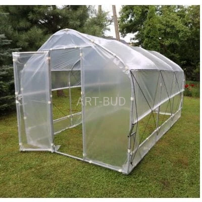 Szklarnia foliowa stalowa 40 m2 z wentylacją  4 x 10 m