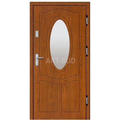 Drzwi zewnętrzne drewniane Z47 G płycinowe Dallas