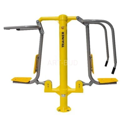 Urządzenie siłowni zewnętrznych Wyciskanie Siedząc + Słup + Wyciąg Górny M01 seria Eco 