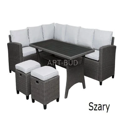 Zestaw mebli z technorattanu narożnik ogrodowy VENEZIA