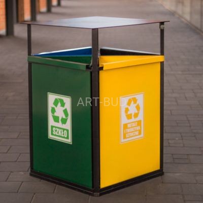 Kosz do segregacji odpadów 4 x 40 l Bratek