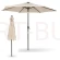 Parasol Malta z oświetleniem LED Grey