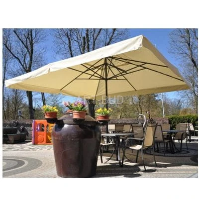 Parasol ogrodowy stalowy pokrycie poliestrowe kwadratowy 500 cm