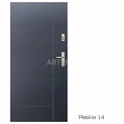 Drzwi zewnętrzne metalowe 75 Plus KMT 