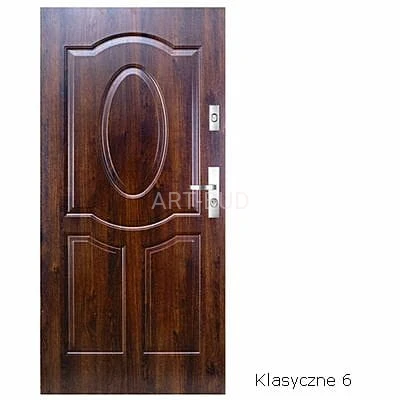 Drzwi zewnętrzne metalowe 75 Plus KMT Klasyczne