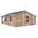Domek drewniany całoroczny 600x800  45,20 m2 CHABER III