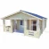 Domek drewniany całoroczny 600x800  45,20 m2 CHABER III