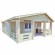 Domek drewniany całoroczny 600x800  45,20 m2 CHABER III