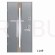 Drzwi zewnętrzne metalowe 75 Passive KMT Inox