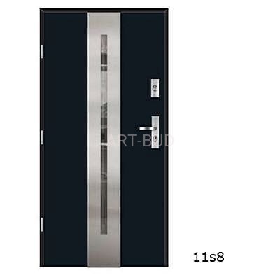 Drzwi zewnętrzne metalowe 75 Plus KMT Inox