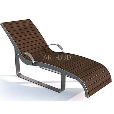 Leżak wypoczynkowy model III stalowo drewniany