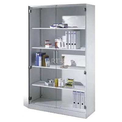 Szafy aktowe stalowe z drzwiami szklanymi C 3000 Asisto 141001-750 CP 1980x1200x435 mm