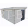 Domek z drewna kiosk 16,6 m2 z balika 44mm SAMAR