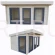 Domek z drewna kiosk 16,6 m2 z balika 44mm SAMAR