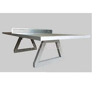 Stół betonowy do gry w tenisa stołowego blat szlifowany szary