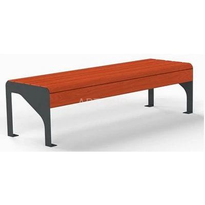 Ławka stalowo drewniana bez oparcia RIGER 