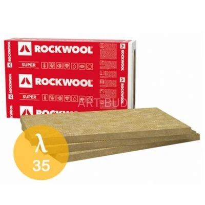 Płyty z wełny mineralnej STEPROCK SUPER do izolacji akustycznej i termicznej podłóg pływajacych Rockwool opakowanie