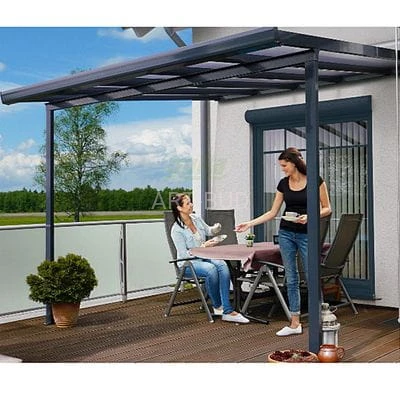 Zadaszenie tarasu  kompletna konstrukcja aluminiowa 3,06 x 4,06 m  dostawa GRATIS 