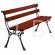 Ławka parkowa drewniano-żeliwna Standard długość 150 lub 180 cm