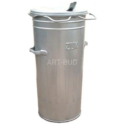 Pojemnik stalowy do segregacji odpadów SM-110 z blachy ocynkowanej malowany